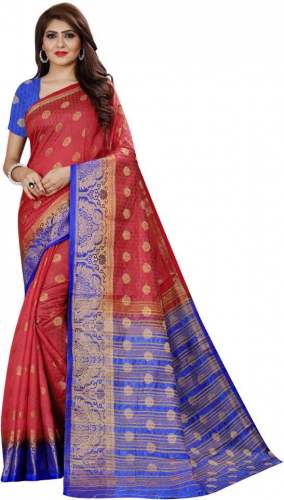 Get Woven Cotton Silk Saree By Hera Designs by Hera Designs