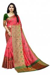 Get Banarasi Cotton Silk By VAIVIDHYAM