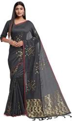 Get Cotton Linen Blend Saree By INsthah 