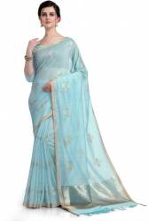 Get Linen Blend Saree By INsthah Brand