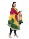Get Bandhej Dupatta in art silk For Sale.