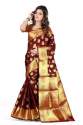 Buy SILK ZONE Woven Banarasi Art Silk Saree