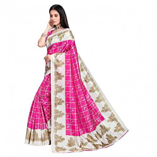 Buy Mysore Silk Animal Print Sari By Rekha Maniyar
