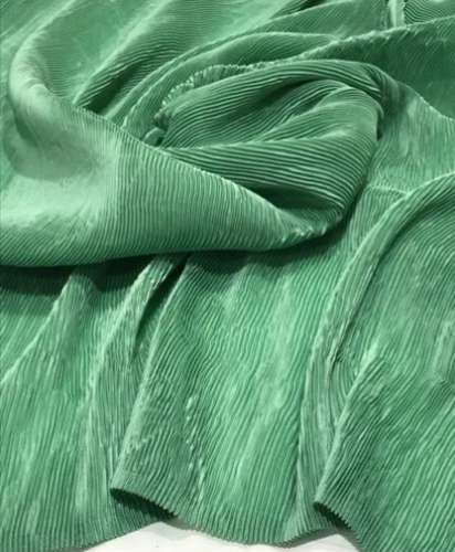 multi color Very Beautiful Pleated Satin Georgette