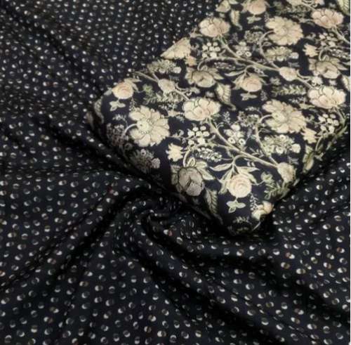 Russian cotton printed silk fabric 