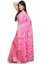 Buy Cotton Dhakai Jamdani Saree By Bengal Handloom thumb 1