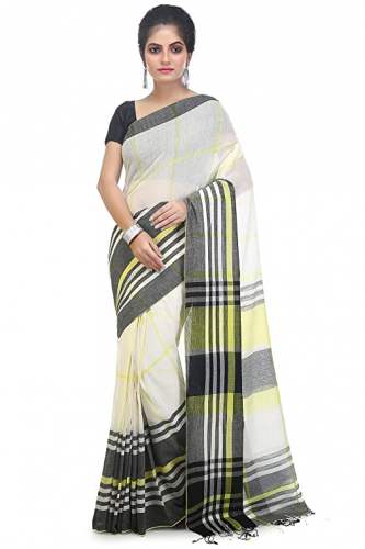Get BENGAL HANDLOOM Cotton Saree For Ladies
