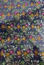 Multi Color Embroidery Georgette Fabric