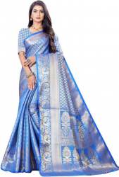 Get Banarasi Jacquard Saree By PEACOCK FASHION