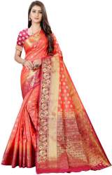 Get Jacquard Saree By PEACOCK FASHION Brand