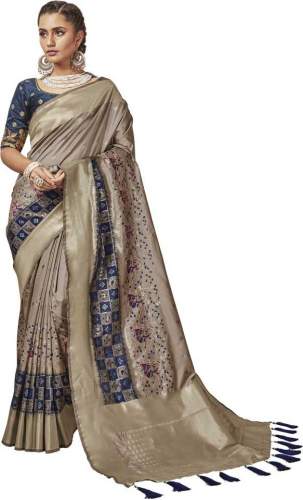 Get Banarasi Silk Blend Saree By Monjolika Fashion by Monjolika Fashion