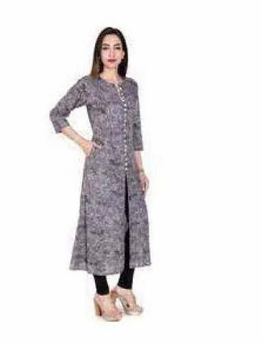 Ladies Long Straight Kurti  by RR Collection