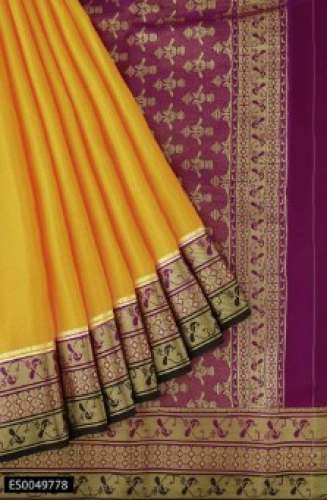 Mysore Crepe Silk Saree  by Mahi Showroom