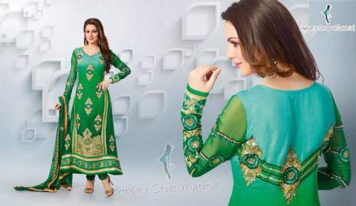 Embroidered Unstitched Suit by Apsara Dress Material