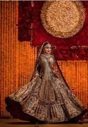Ladies Heavy Embroidery Bridal Lehenga