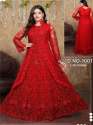 Heavy Embroidered Wedding Wear Red Gown