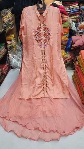 Ladies Cotton Embroidery Fancy Kurtis 