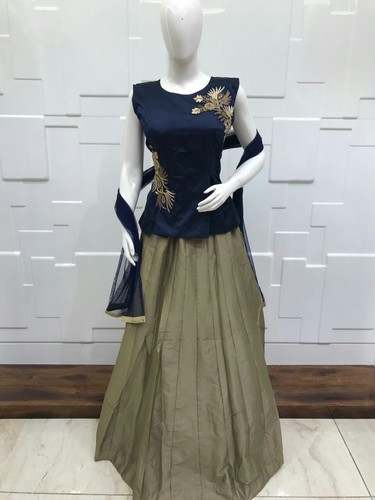 stylish crop top lehenga  by Fashion And Passion