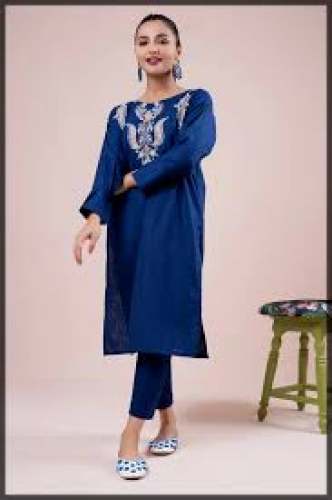 Buy Long Embroidery Work Kurtis 