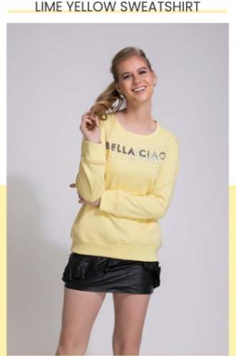 Latest Yellow Girls Sweatshirt T shirt  by Karv Family Store