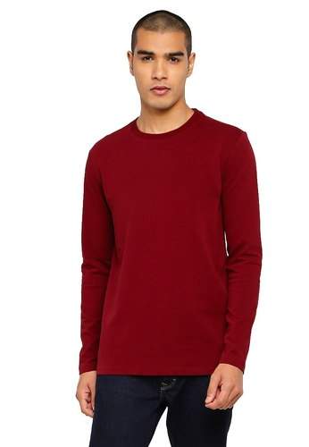 Mens Long Sleeve Plain T shirt  by Bazaar Hungama