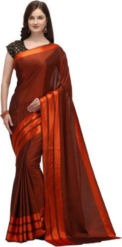 Buy Plain Art Silk Saree By RANGRASIYA CORPORATION by Rangrasiya Corporation