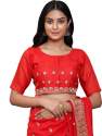 Buy Red Vichitra Saree By RANGRASIYA CORPORATION thumb 2