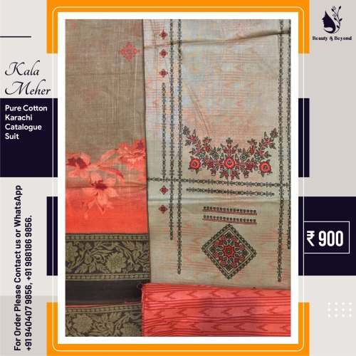 Unique Karanchi Cotton Dress Material 