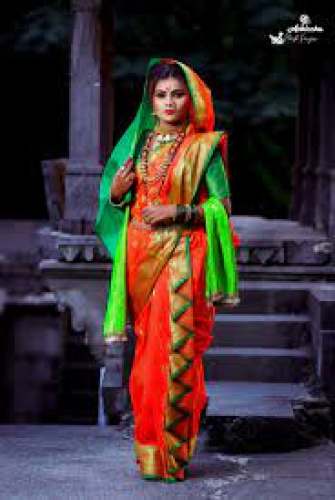 Maharashtrian Bridal Nauvari Saree by Komal Boutique