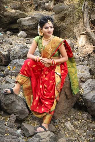 Maharashtrian Readymade Nauvari Saree by Komal Boutique