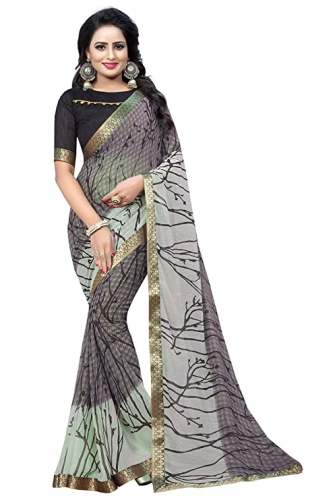 Buy Fancy Chiffon Saree By Hinayat Fashion Brand