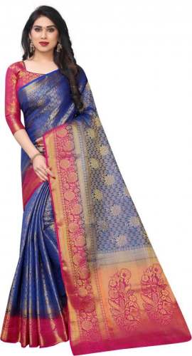 Get Banarasi Cotton Silk Saree By MANJULA SAREE by Manjula Saree