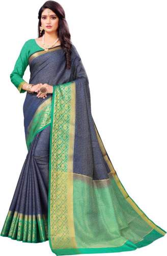 Buy Fancy Kanjivaram Art Silk Saree By RHEY Brand by Rhey