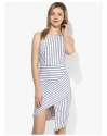 white-striped-design-western-one-piece