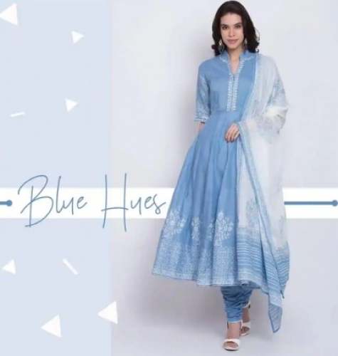 Unique Party wear Sku Blue Dress by BIBA by Biba