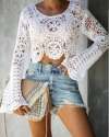 Stylish White Crochet Top for Girls