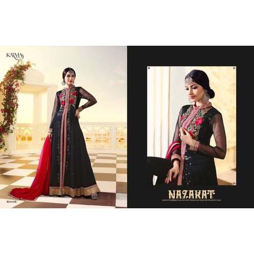 Heavy work stylish party wear ready suit  by Sparrow Designs Pvt Ltd