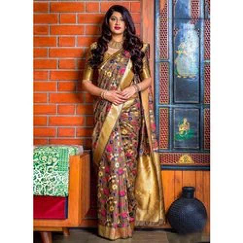 Ladies stylish print Silk Saree by Sparrow Designs Pvt Ltd