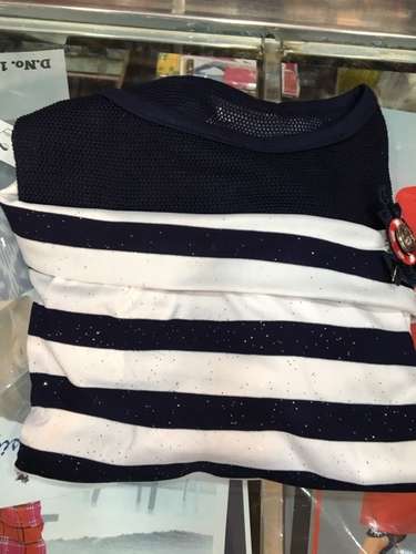 Stripes pattern fancy western top