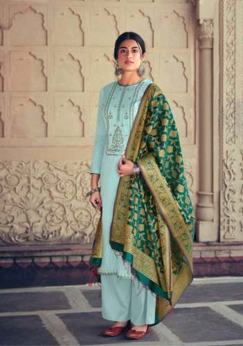 Party wear Embroidered Ladies Suit  by Brindavan Creations