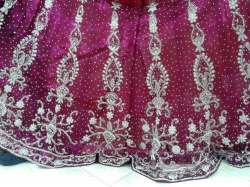 Stone and Hand work Wedding Lehenga 