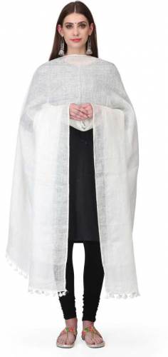 Get Linen Dupatta By The Weave Traveller by THE WEAVE TRAVELLER