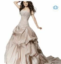 Heavy Reception Wear Bridal Gown