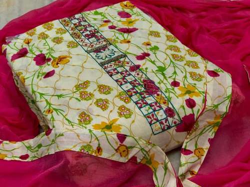 Fancy Cotton Dress Material for Ladies  by Ayesha Collection