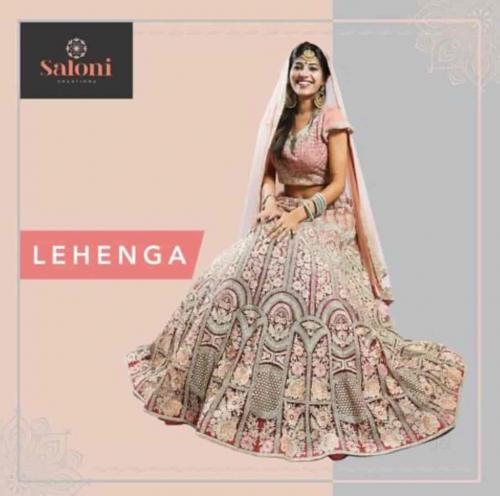 Light Pink Bridal Wear Lehenga  by Saloni Creation