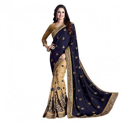 Buy Satin Silk Saree By Krutam Fashion Brand by Krutam Fashion