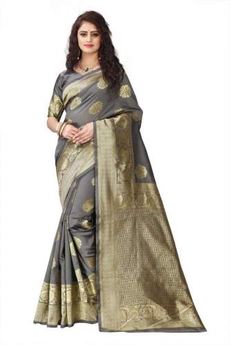 Buy Banarasi Art Silk Saree By Om Shantam Sarees  by Om Shantam sarees