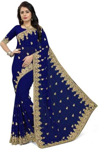 Buy Georgette Saree By Om Shantam Sarees Brand by Om Shantam sarees