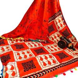 Ladies part wear Printed Cotton Saree