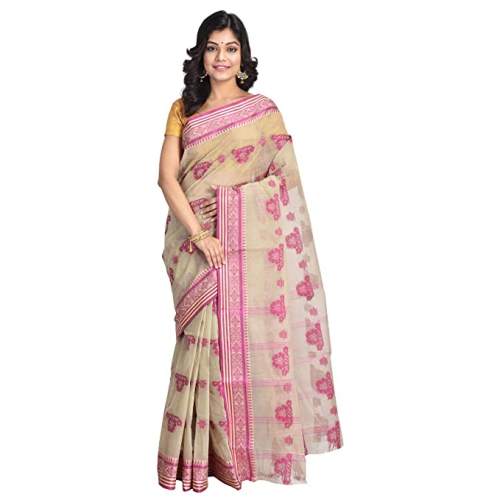 Buy Tant Cotton Saree By Raj Sarees Brand by Raj Sarees
